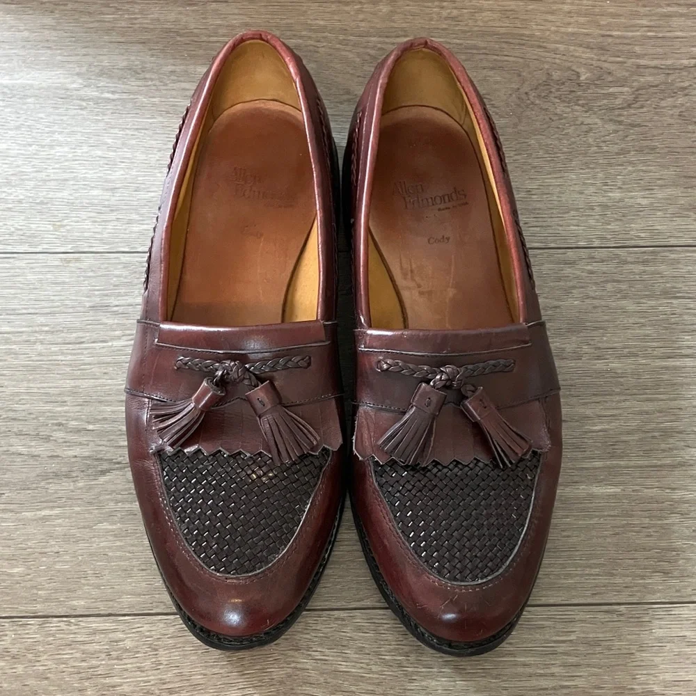Allen Edmonds Cody Mens 10D Classic Leather Loafers Old Money Country Club